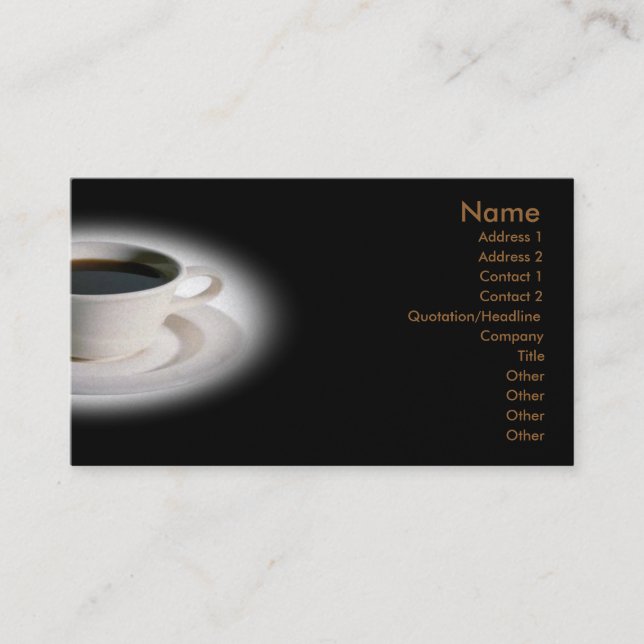 Carte de visite café (Devant)