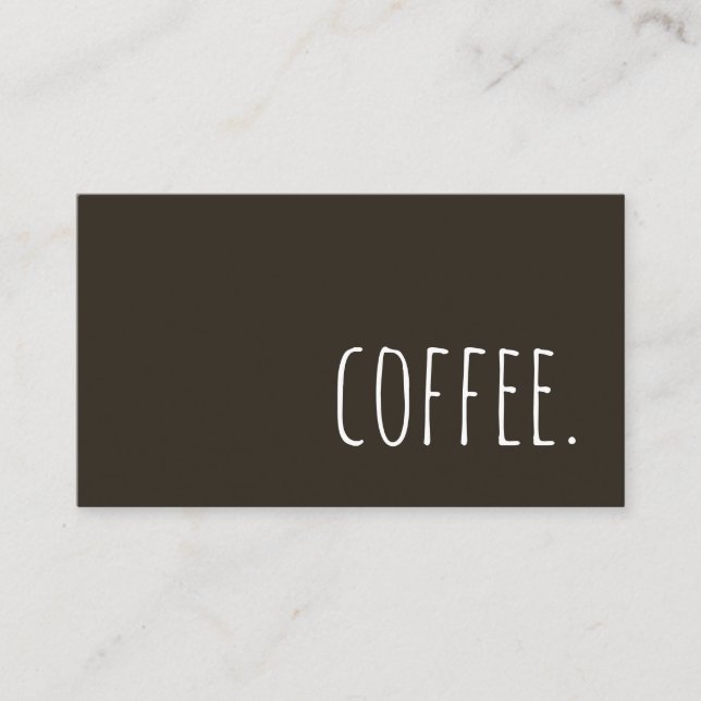 Carte De Visite café (Devant)
