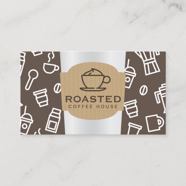 Carte De Visite Café Barista (Devant)