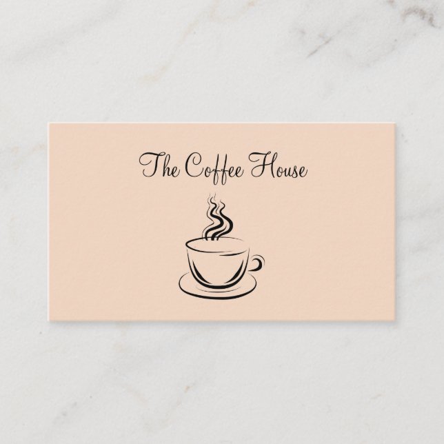 Carte De Visite Café branché (Devant)