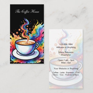 Carte De Visite Café branché et élégant