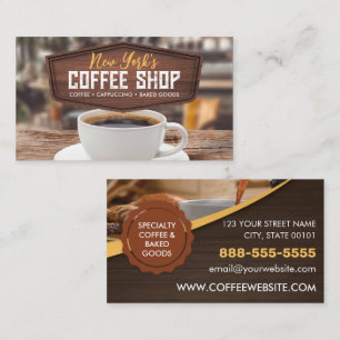 Carte De Visite Café Café Café