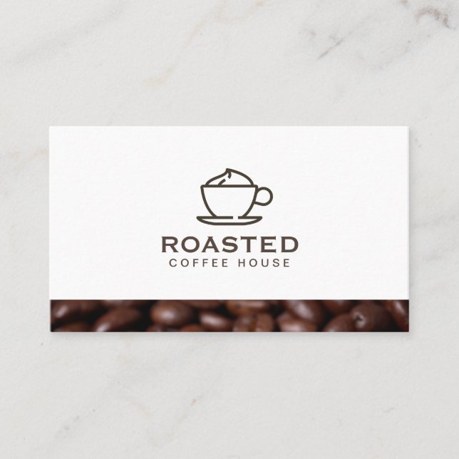 Carte De Visite Café de spécialité Boisson / Fèves de café (Devant)