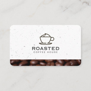 Carte De Visite Café de spécialité / Fèves de café / Speckled