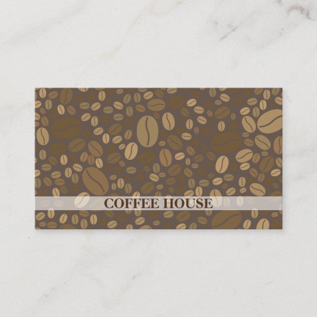Carte De Visite Café / Fèves de café / Barista (Devant)