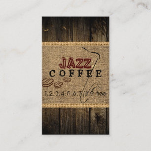 Carte De Visite Café Jazz Music