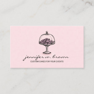 Carte De Visite Café Macaroon Boulangerie Rustique Français