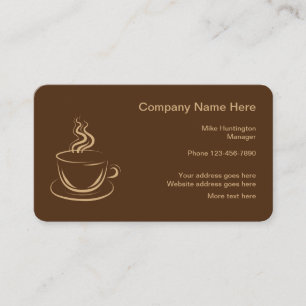 Carte De Visite Café moderne