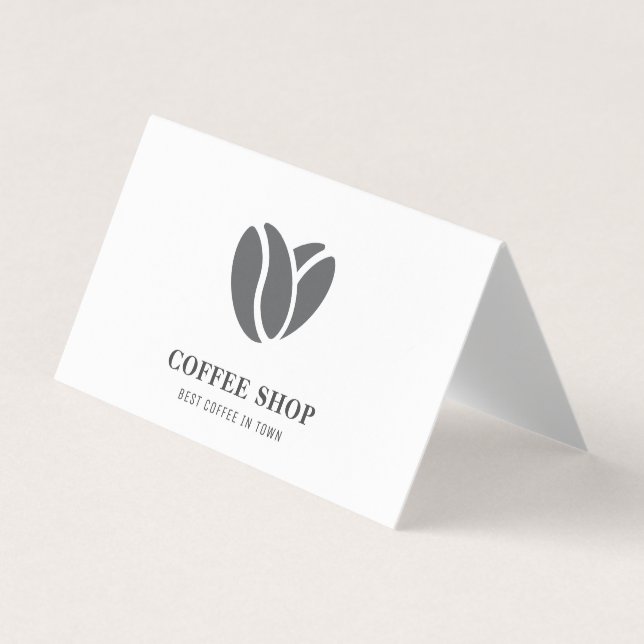 Carte De Visite Café moderne Black Professional (Devant)