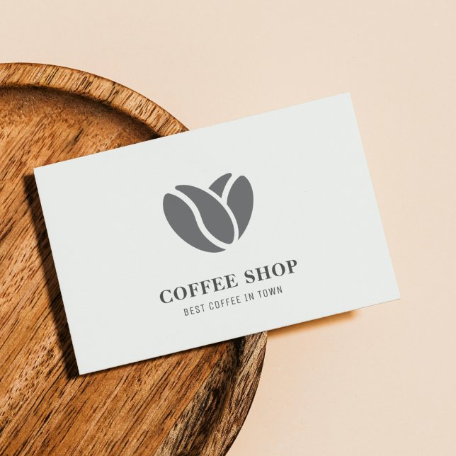 Carte De Visite Café moderne Black Professional (Créateur téléchargé)