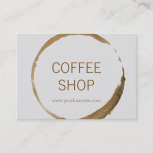 Carte De Visite Café-restaurant - tache de café