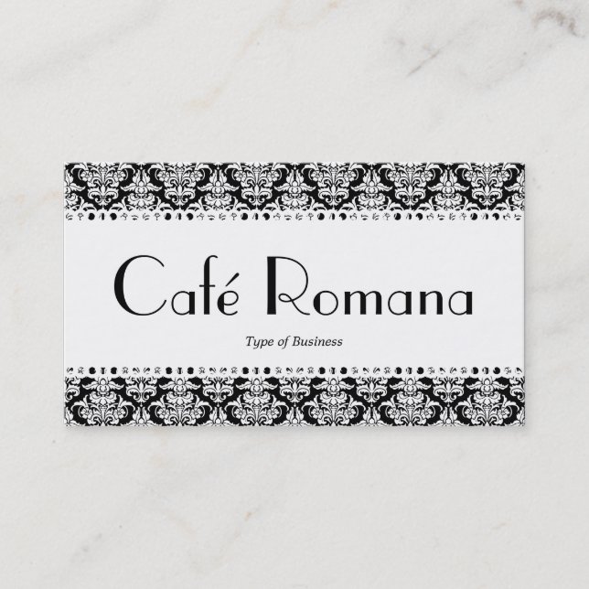 Carte De Visite Café Romana (Calcaire) (Devant)