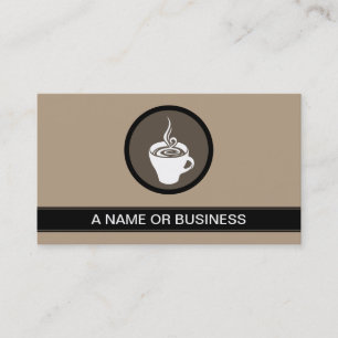 Carte De Visite café tasse mocha bulle