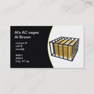 Carte De Visite cage extérieure de degré de sécurité de pompe à