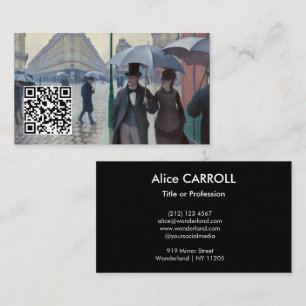Carte De Visite Caillebotte - Rue de Paris, temps de pluie - Code
