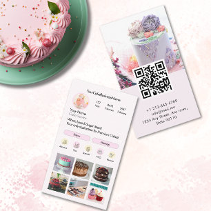 Carte De Visite Cake Instagram Social Media Profile Photo Grid