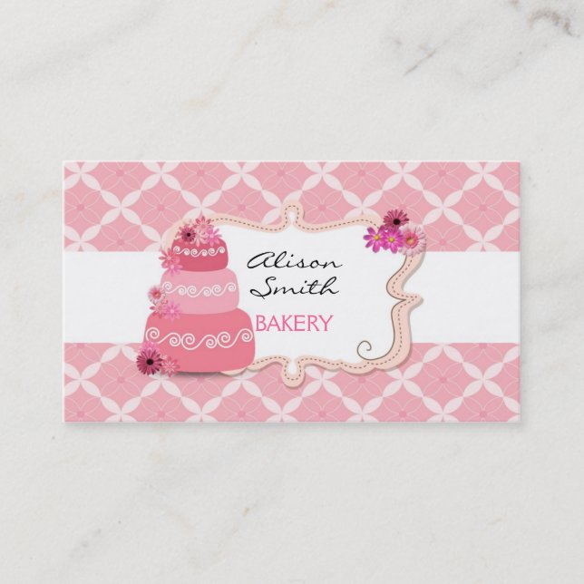 Carte De Visite Cakes Bakery Business Cards (Devant)