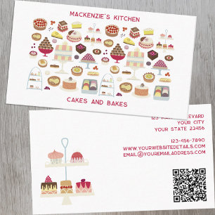 Carte De Visite Cakes Baking Catering QR Code