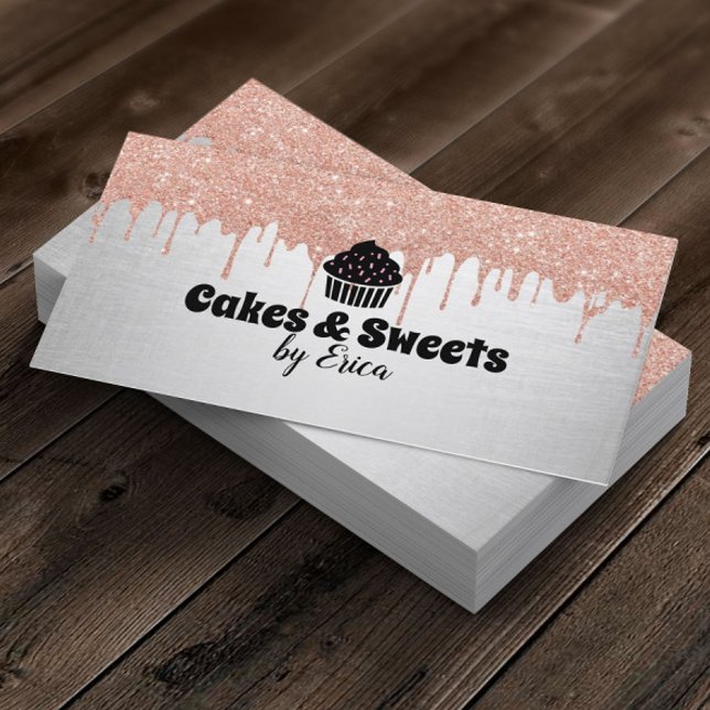 Carte De Visite Cakes & Sweets Cupcake Accueil Boulangerie Conduit (Créateur téléchargé)