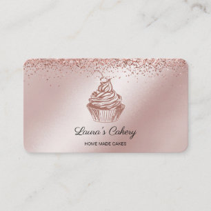 Carte De Visite Cakes & Sweets Cupcake Accueil Boulangerie Laisser