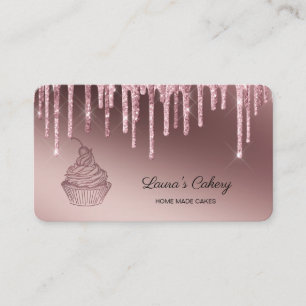 Carte De Visite Cakes & Sweets Cupcake Accueil Boulangerie Laisser