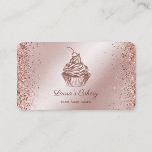 Carte De Visite Cakes & Sweets Cupcake Accueil Boulangerie Laisser