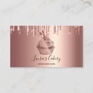 Carte De Visite Cakes & Sweets Cupcake Accueil Boulangerie Laisser