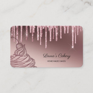 Carte De Visite Cakes & Sweets Cupcake Accueil Boulangerie Laisser