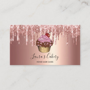 Carte De Visite Cakes & Sweets Cupcake Accueil Boulangerie Laisser