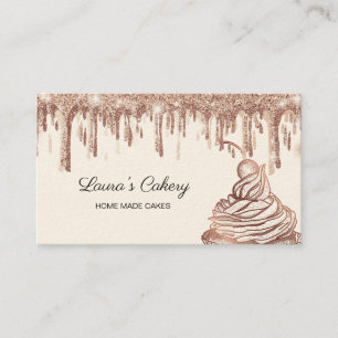 Carte De Visite Cakes & Sweets Cupcake Accueil Boulangerie Laisser