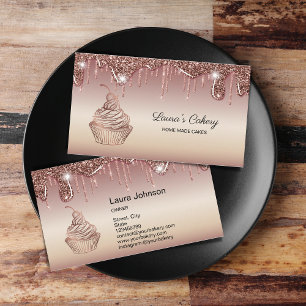 Carte De Visite Cakes & Sweets Cupcake Accueil Boulangerie Laisser