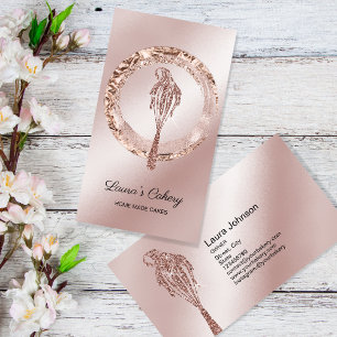 Carte De Visite Cakes & Sweets Cupcake Accueil Boulangerie Laisser