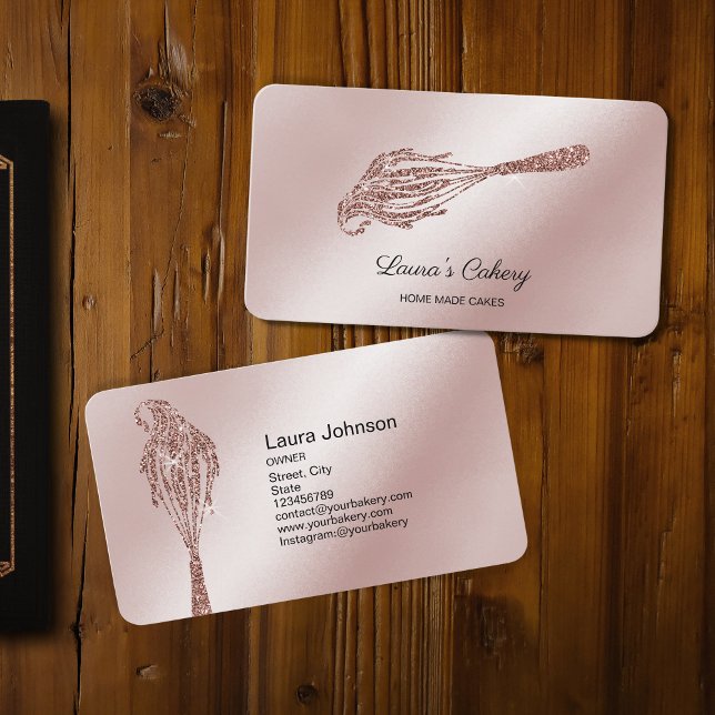 Carte De Visite Cakes & Sweets Cupcake Accueil Boulangerie Laisser (Créateur téléchargé)