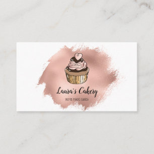 Carte De Visite Cakes & Sweets Cupcake Accueil Boulangerie Laisser