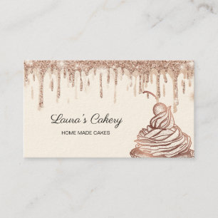 Carte De Visite Cakes & Sweets Cupcake Accueil Boulangerie Laisser