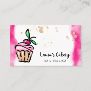 Carte De Visite Cakes & Sweets Cupcake Home Bakery mignonne petite