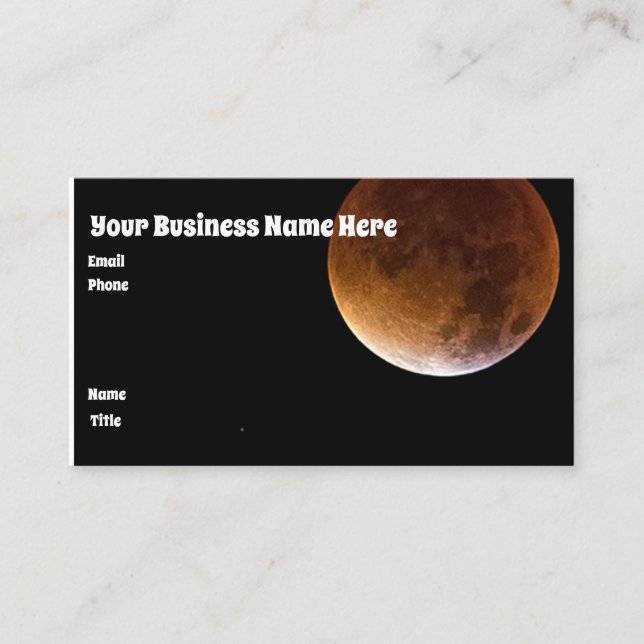 Carte De Visite Cal lunaire (Devant)