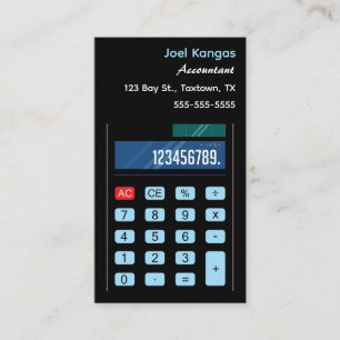 Carte De Visite Calculateur comptable modifiable