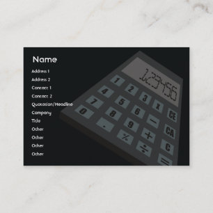 Carte De Visite Calculatrice - potelée