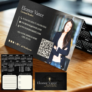 Carte De Visite Calendrier de poche plié Modern Professional 2026