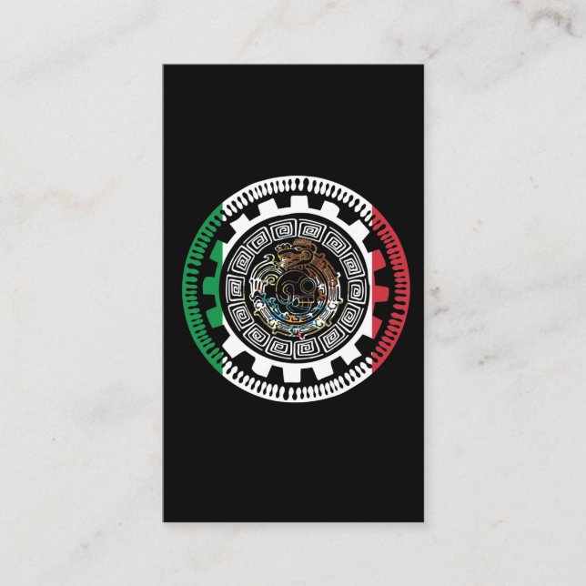 Carte De Visite Calendrier maya historique mexicain Aztec Mexique (Devant)