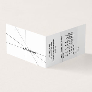 Carte De Visite Calendrier simple