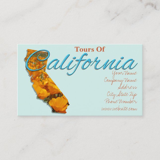 CARTE DE VISITE - CALIFORNIE (Devant)