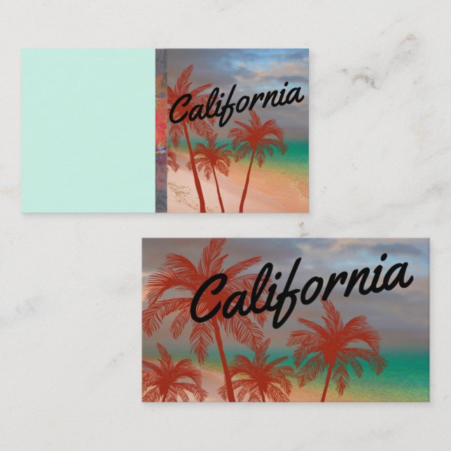Carte de visite californien (Devant / Derrière)