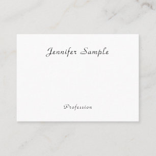 Carte De Visite Calligraphie minimaliste moderne Nom Modèle tendan