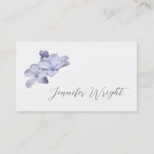 Carte De Visite Calligraphie minimaliste professionnelle florale