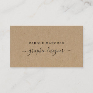 Carte De Visite Calligraphie moderne - papier d'emballage