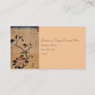 Carte De Visite Camélia et fauvette orientaux