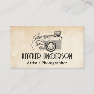 Carte De Visite Caméra à main pour femmes