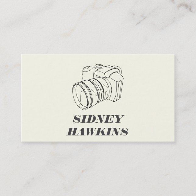 Carte De Visite Caméra (art en ligne) | Photographie (Devant)